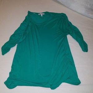 Chaus teal green shirt